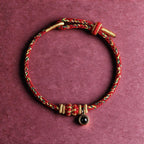 Red String Micro-Carved Chinese Zodiac Guardian Luck Protection Braided Bracelet