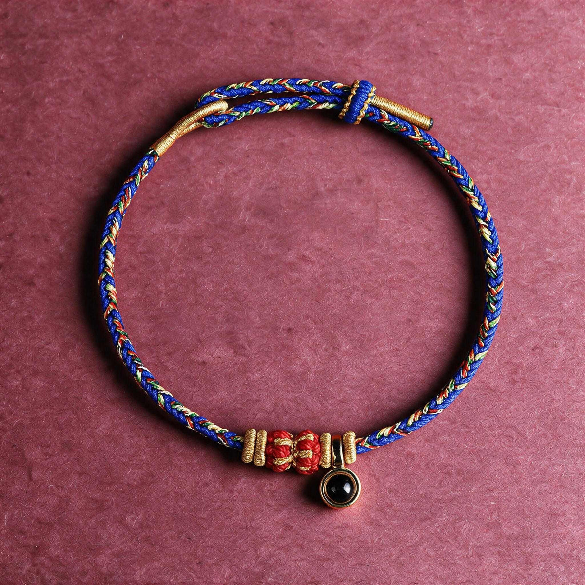 Red String Micro-Carved Chinese Zodiac Guardian Luck Protection Braided Bracelet