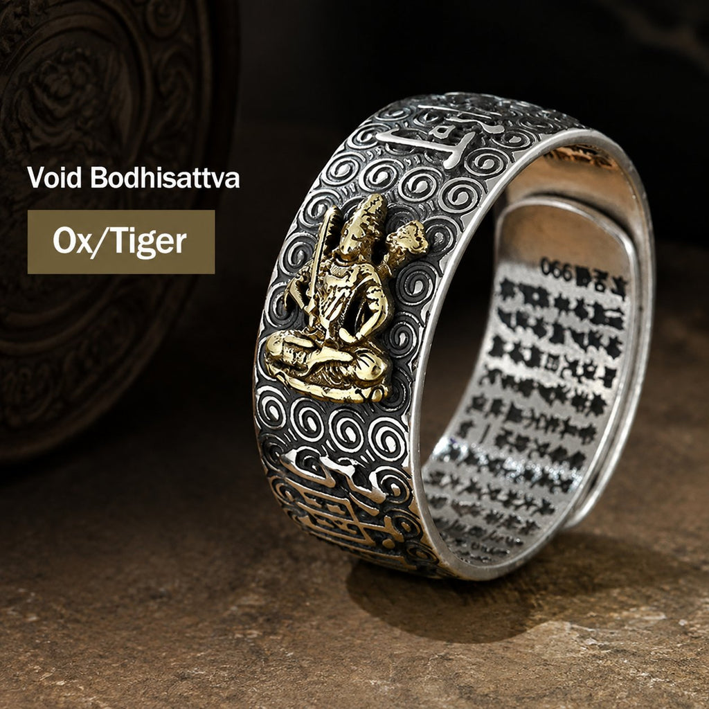 Chinese Zodiac Companion Figure Adjustable Ring
