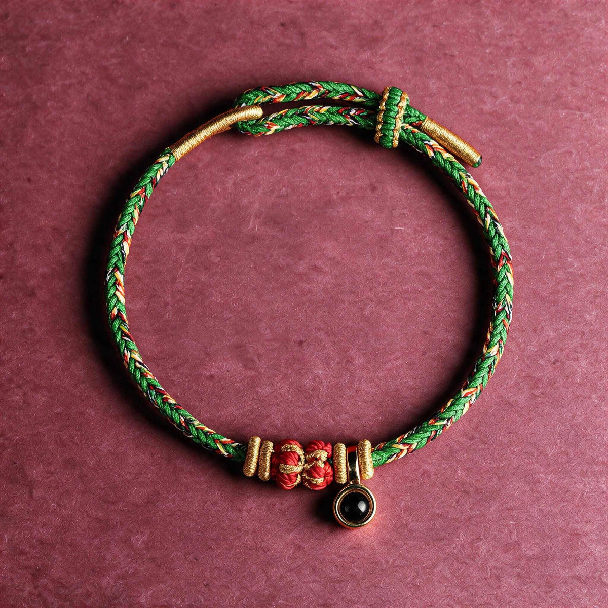 Red String Micro-Carved Chinese Zodiac Guardian Luck Protection Braided Bracelet