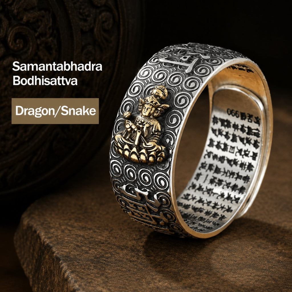 Chinese Zodiac Companion Figure Adjustable Ring