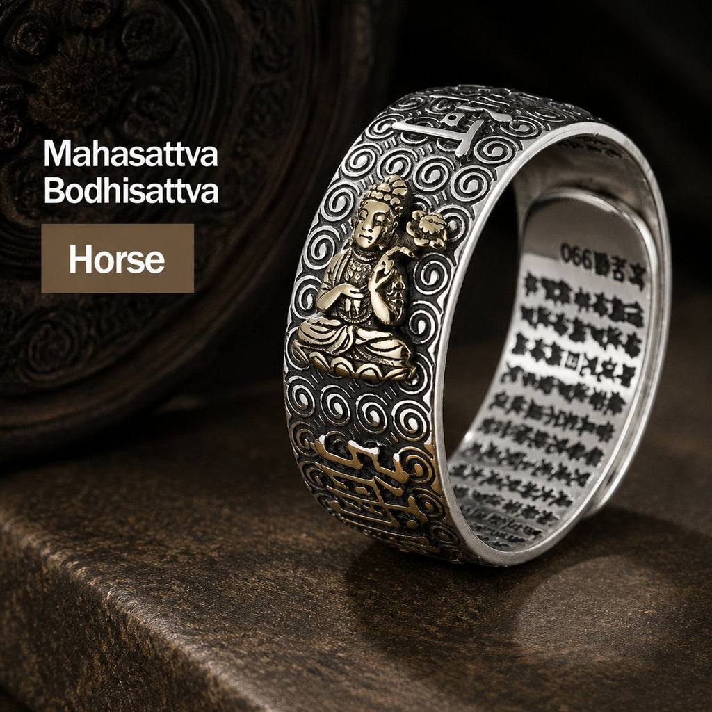 Chinese Zodiac Companion Figure Adjustable Ring