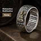 Chinese Zodiac Companion Figure Adjustable Ring