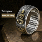 Chinese Zodiac Companion Figure Adjustable Ring