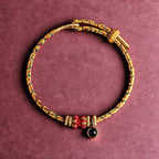 Red String Micro-Carved Chinese Zodiac Guardian Luck Protection Braided Bracelet